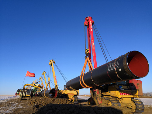 熊谷管道全自動焊機(jī)在中俄東線施工使用_副本