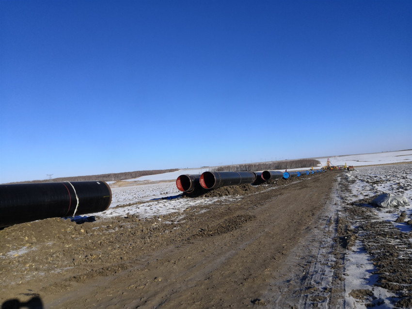 熊谷管道自動(dòng)焊機(jī)大慶施工現(xiàn)場(chǎng)